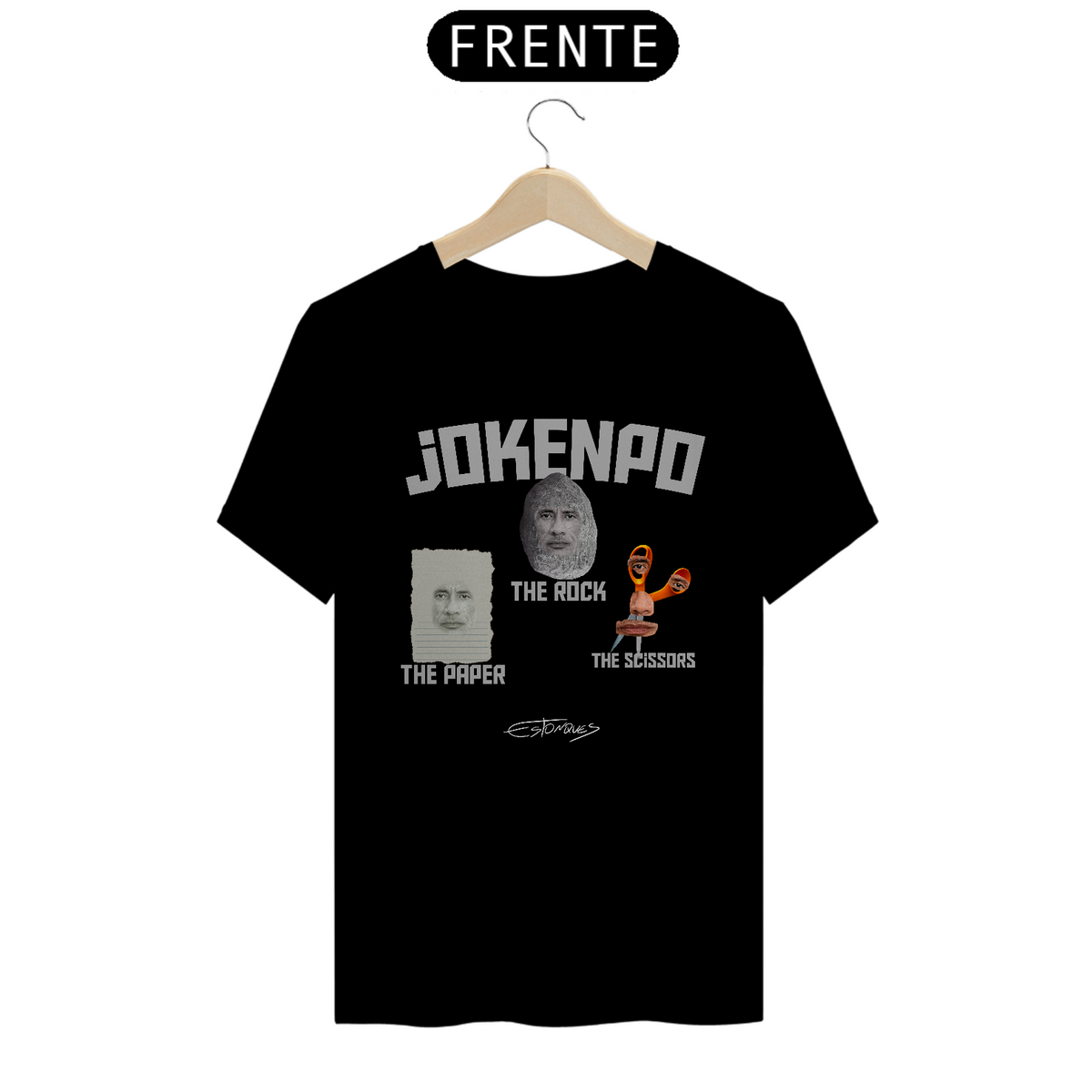 Nome do produto: Camiseta Jokenpo (The rock)