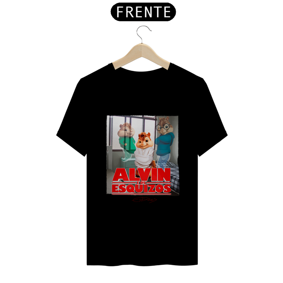 Nome do produto: Camiseta Alvin e os Esquizos