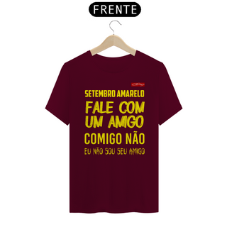 Nome do produtoCamiseta Setembro Amarelo Estampa Amarela