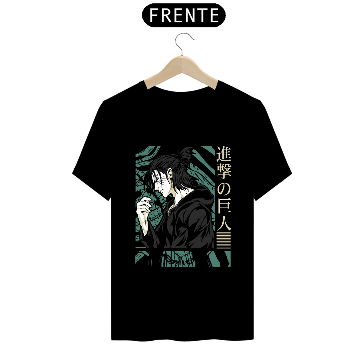 Nome do produto: Camisa AOT Eren Yeager 01 