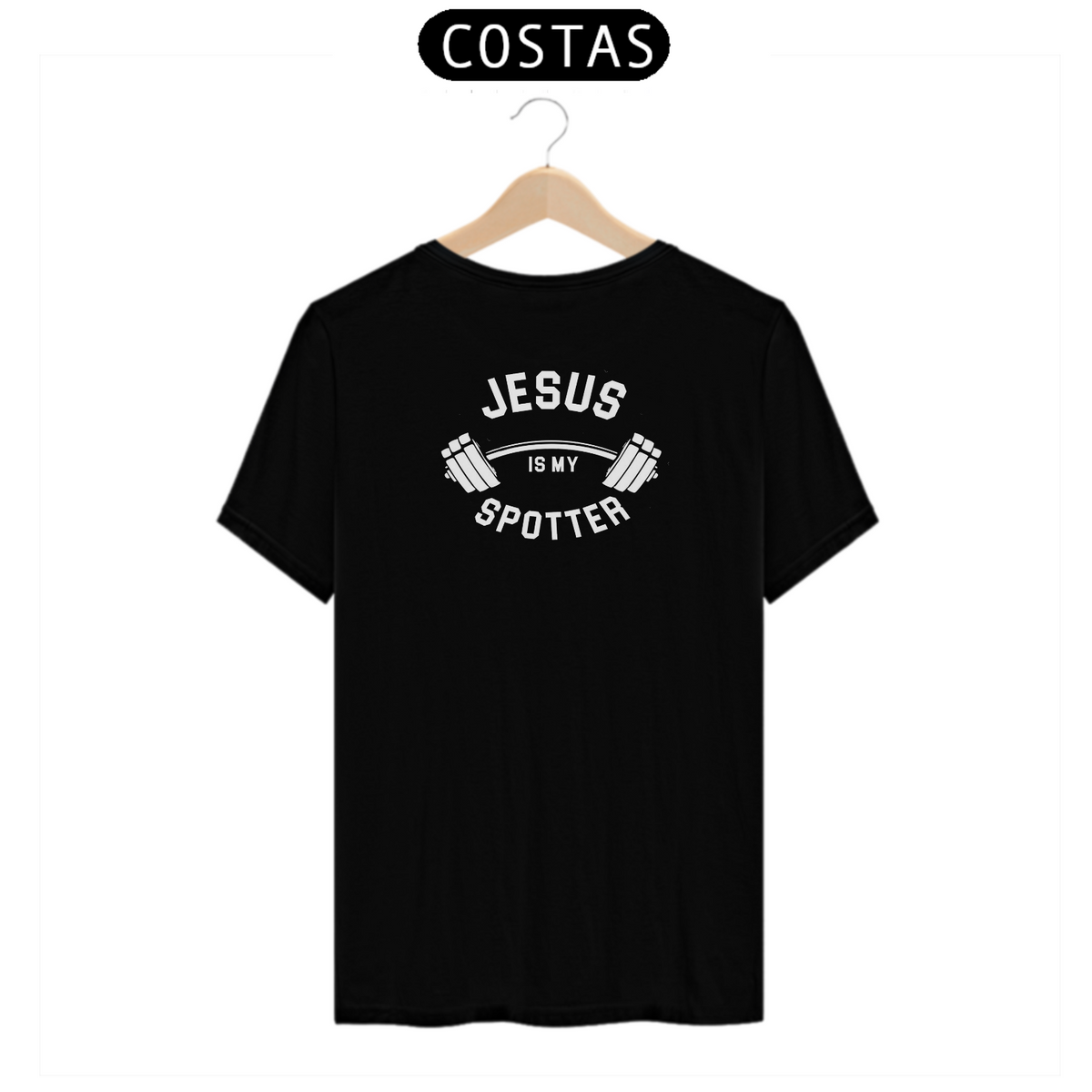 Nome do produto: T-shirt Classic Jesus is My Spotter 