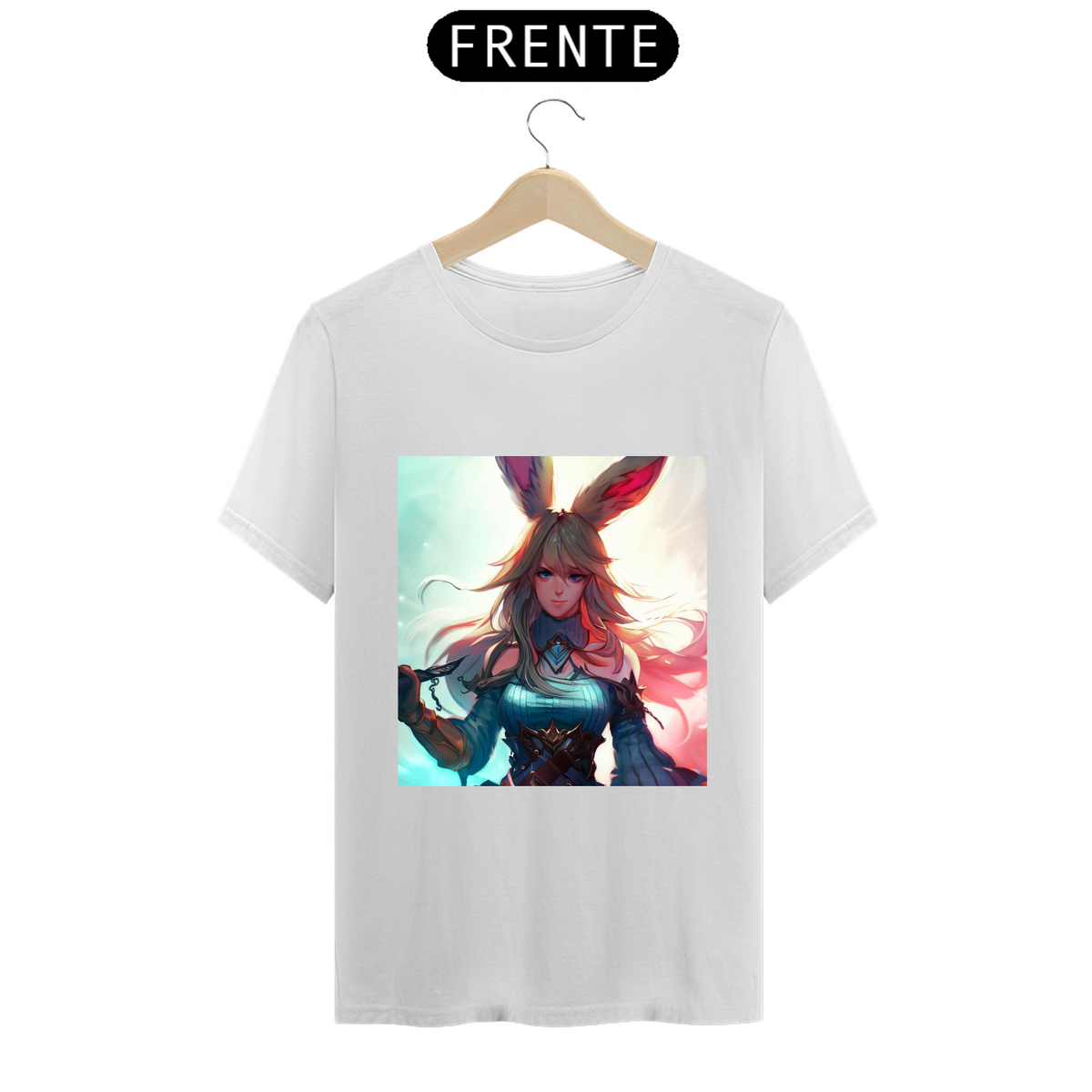 Nome do produto: Camiseta Unissex Raça Viera Final Fantasy Algodão 100