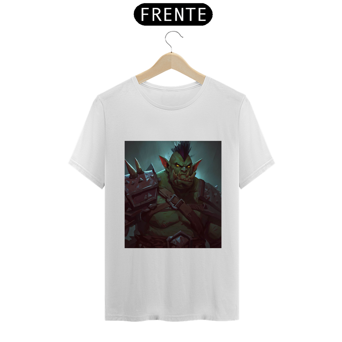 Nome do produto: Camiseta Unissex Orc Horda World of Warcraft Algodão 100
