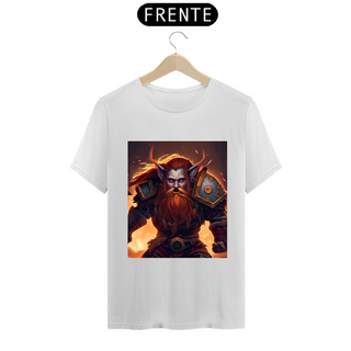 Camiseta Unissex Anão World of Warcraft Algodão 100