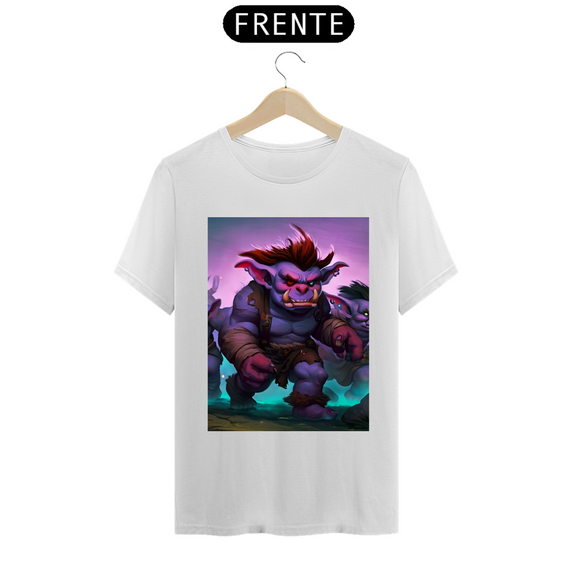 Camiseta Unissex Troll World of Warcraft Algodão 100