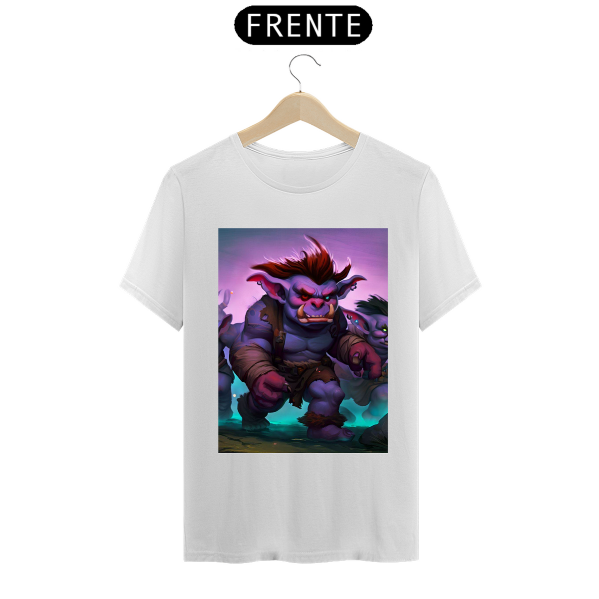 Nome do produto: Camiseta Unissex Troll World of Warcraft Algodão 100