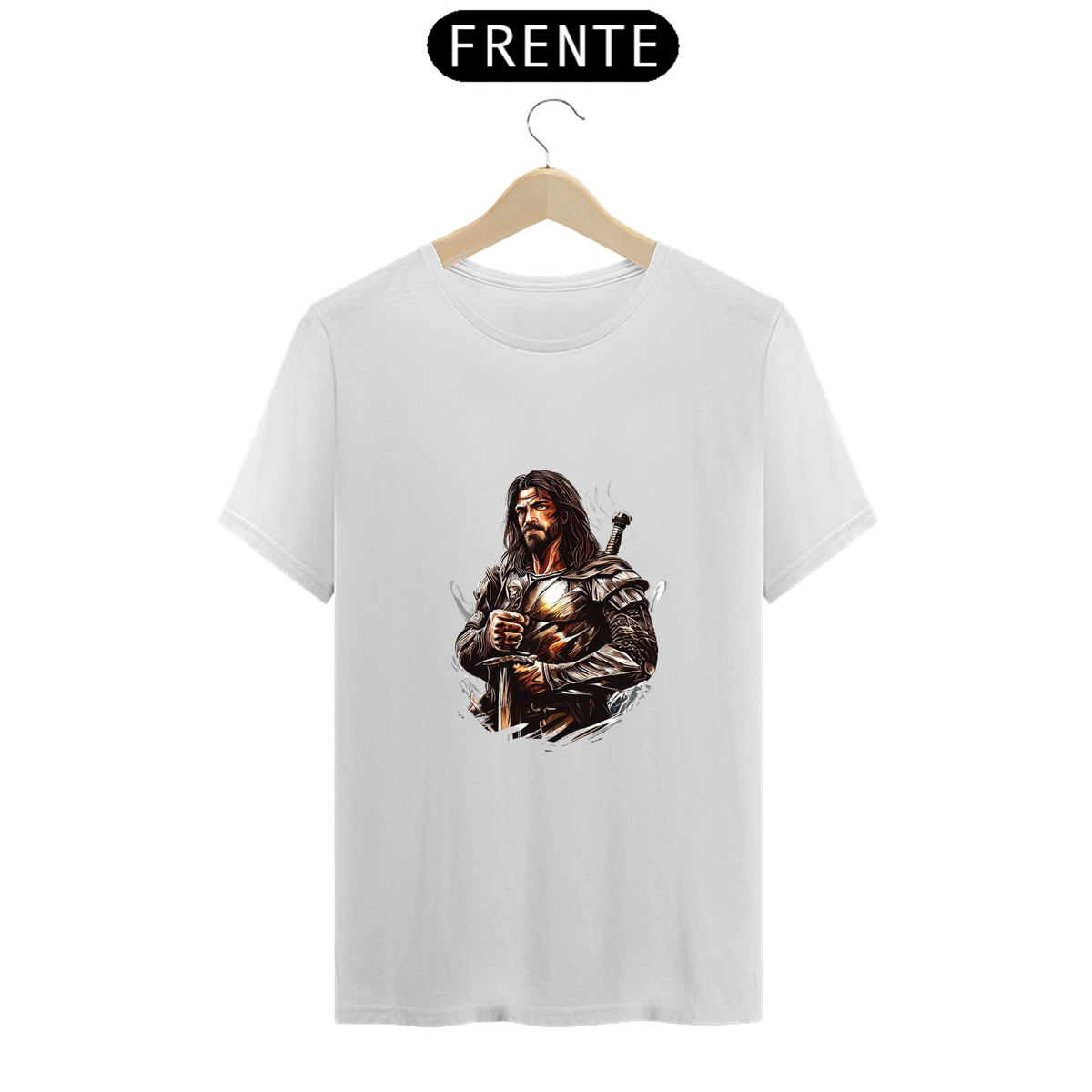 Nome do produto: Camiseta Unissex Aragorn Senhor dos Anéis Lotr Algodão 100