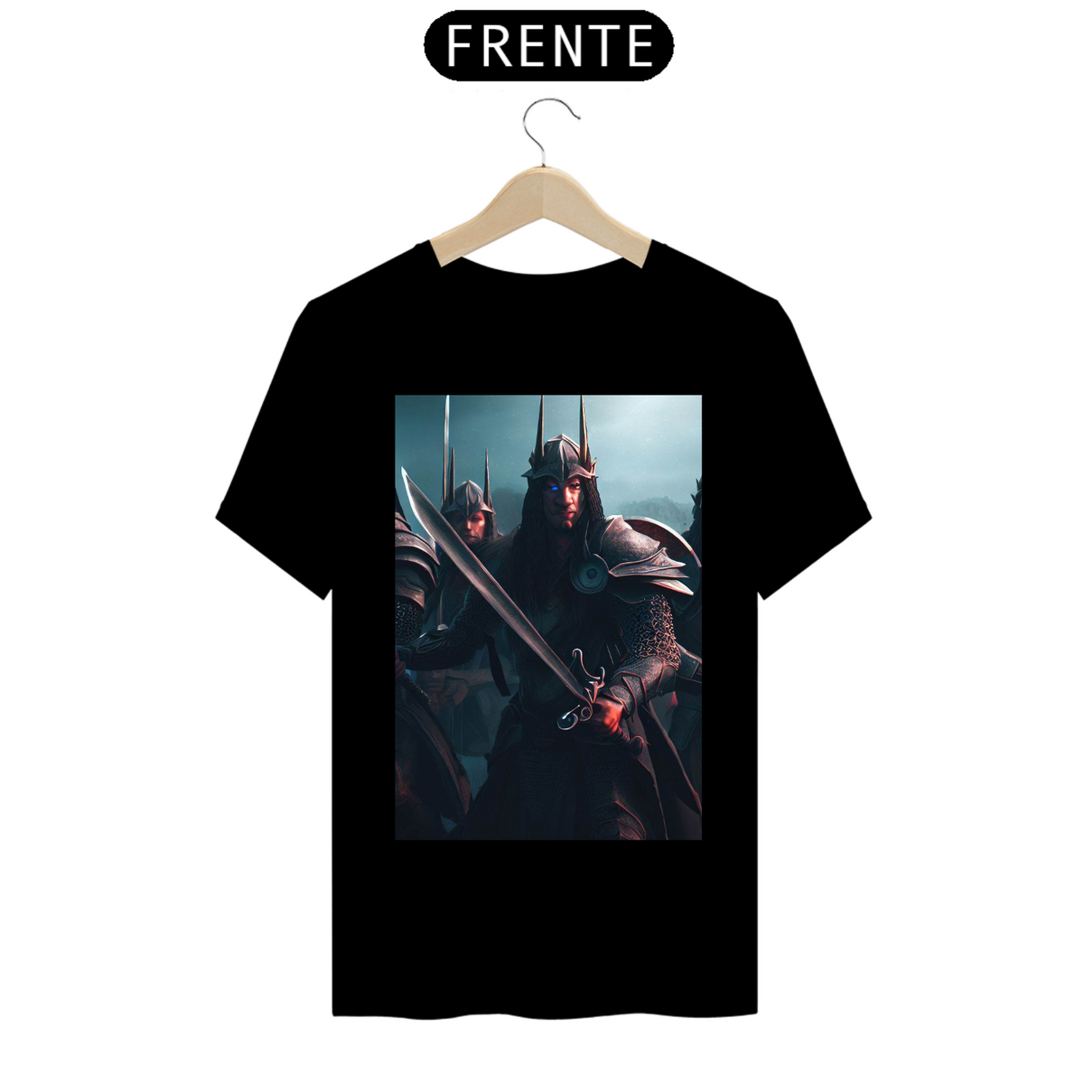 Nome do produto: Camiseta Classe Guerreiro Warrior MMORPG RPG Fantasia Games Jogos 9