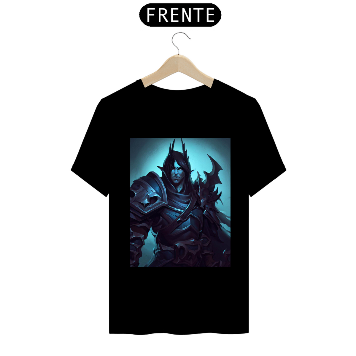 Nome do produto: Camiseta Unissex Cavalheiro da Morte Death Knight World of Warcraft Algodão 100