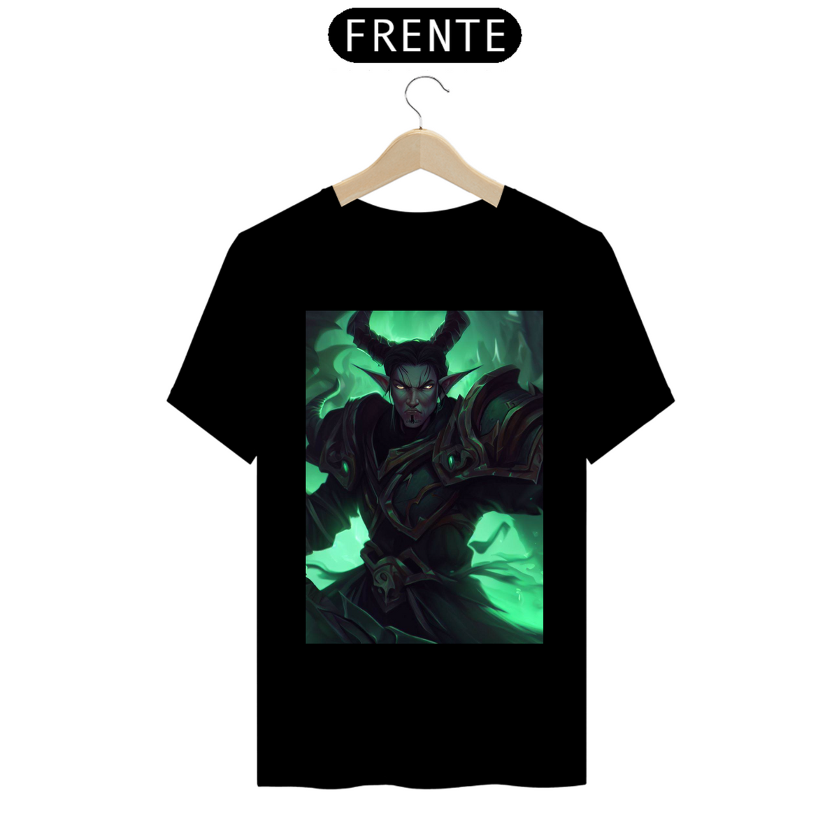 Nome do produto: Camiseta Unissex Caçador de Demônios Demon Hunter World of Warcraft Algodão 100