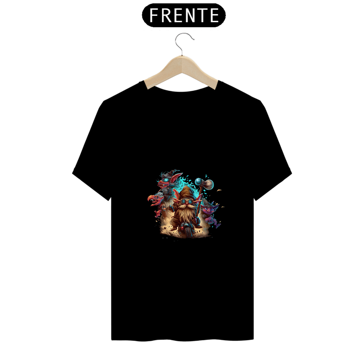 Nome do produto: Camiseta Unissex Gnomo Dungeons & Dragons Algodão 100