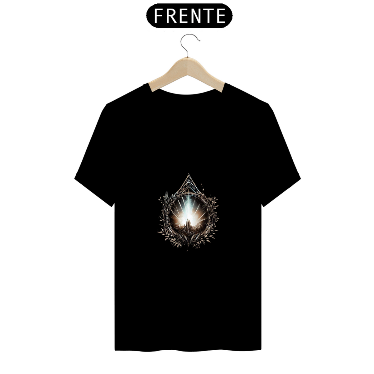 Nome do produto: Camiseta Unissex Visão do Anel Senhor dos Anéis Lotr Algodão 100