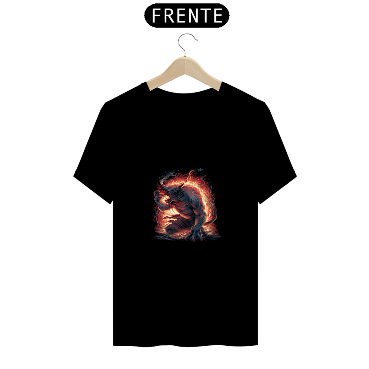 Nome do produto: Camiseta Unissex Coleção Balrog Senhor dos Anéis Lotr Algodão 100