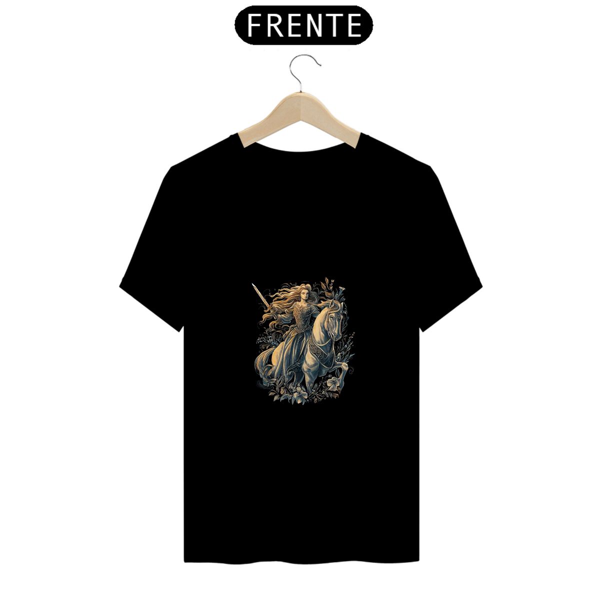 Nome do produto: Camiseta Unissex Coleção Eowyn Senhor dos Anéis Lotr Algodão 100