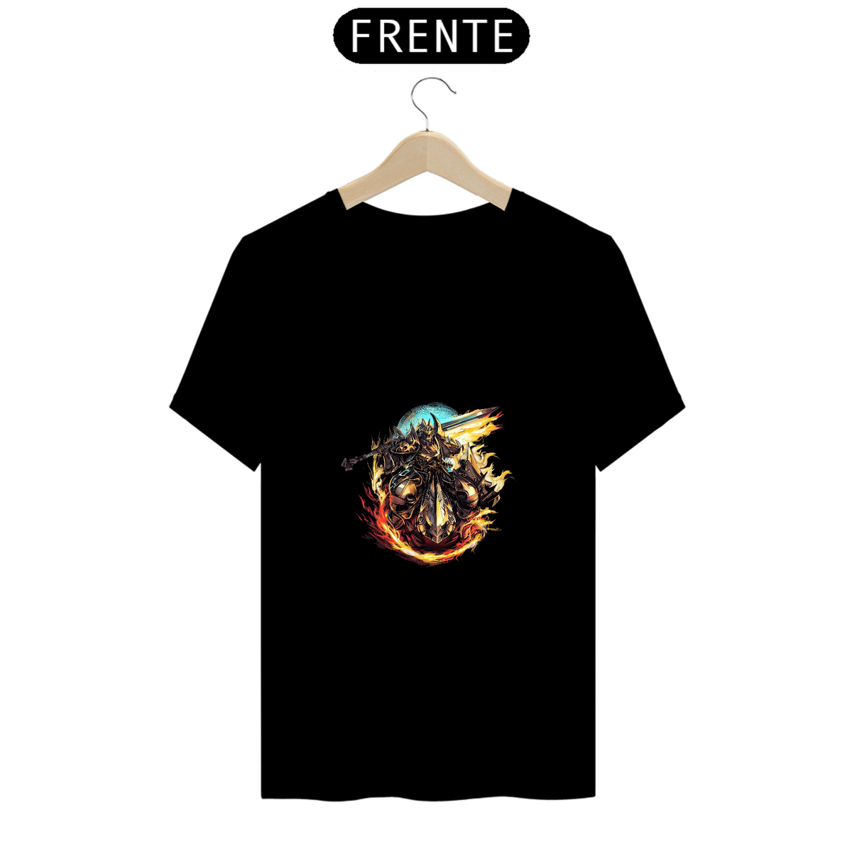 Nome do produto: Camiseta Unissex Paladin Paladino Final Fantasy Algodão 100