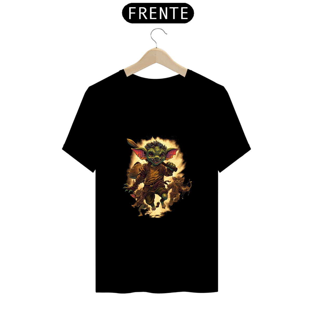 Nome do produto: Camiseta Unissex Gnomo Verde Dungeons & Dragons d&d Algodão 100
