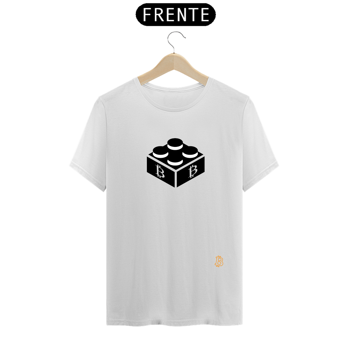 Nome do produto: T-Shirt Classic Bitcoin Block