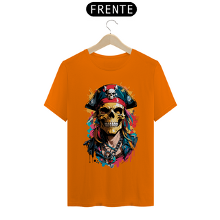 Nome do produtoT-Shirt Masculino Pirata Caveira Arte