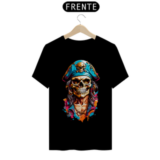 Nome do produtoT-Shirt Masculino Pirata Arte Chapeu