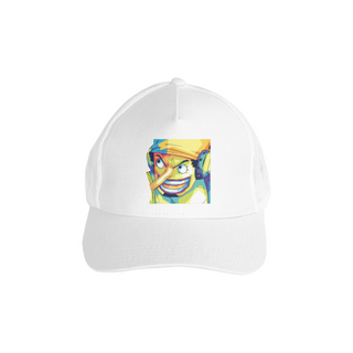 Nome do produtoBoné Americano Trucker Aba Curva Anime One Piece Usopp