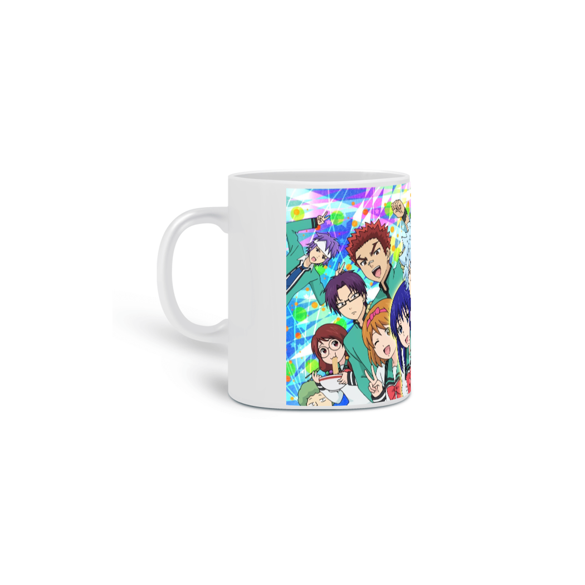 Nome do produto: Caneca Porcelanato Personalizada Anime Saiki Kusuo