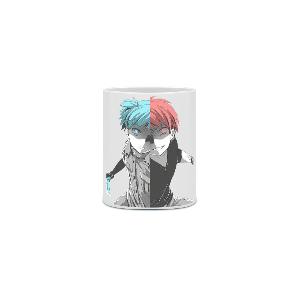 Nome do produto: Caneca Porcelanato Personalizada Anime Assassination Classroom Nagisa x Karma