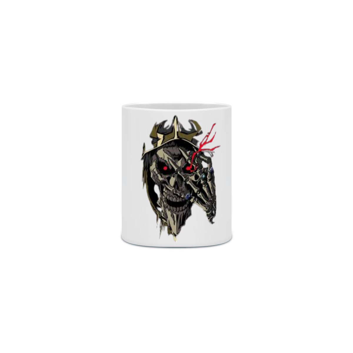 Nome do produto: Caneca Porcelanato Personalizada Anime Overlord Ainz Ooal Gown