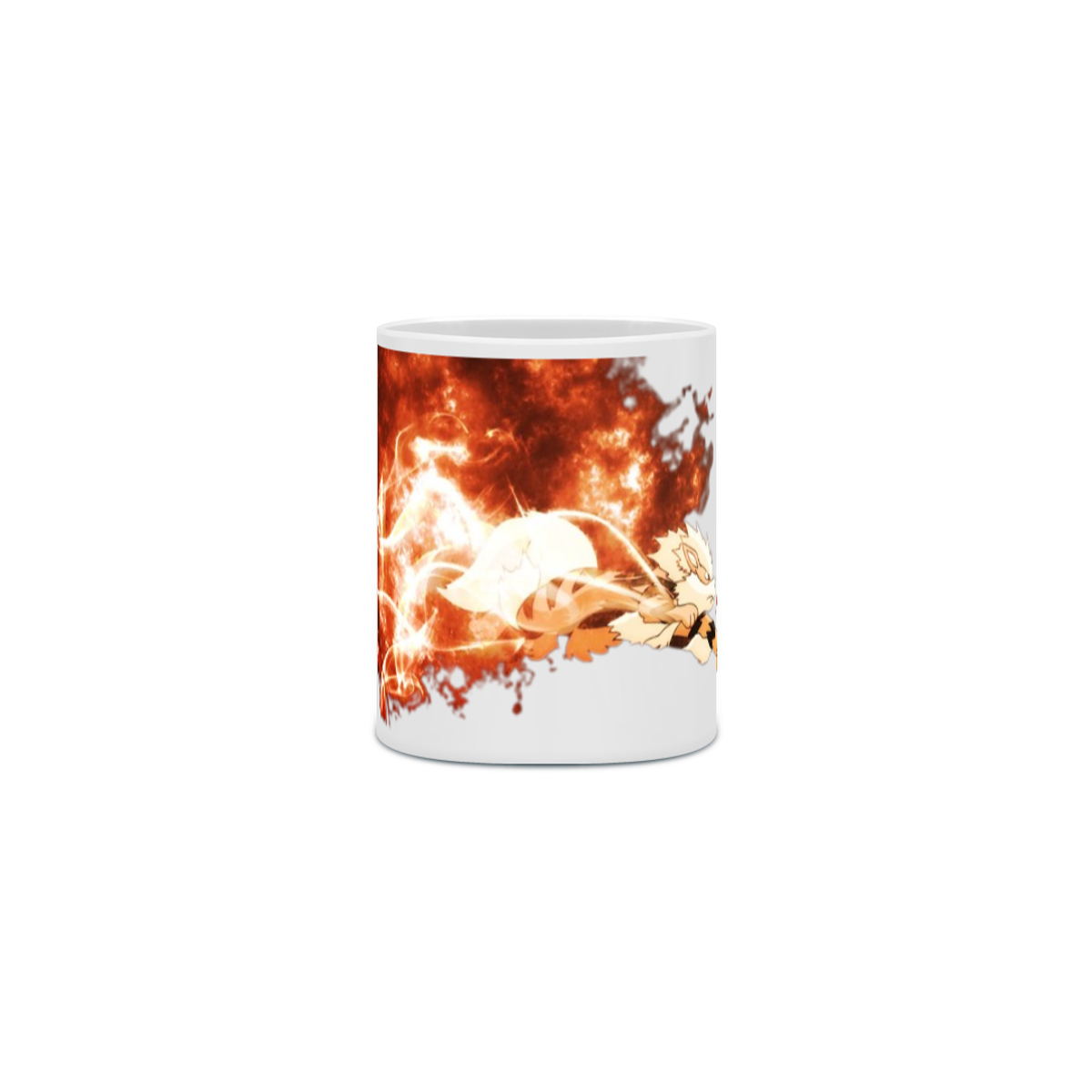 Nome do produto: Caneca Porcelanato Personalizada Anime Pokémon Arcanine