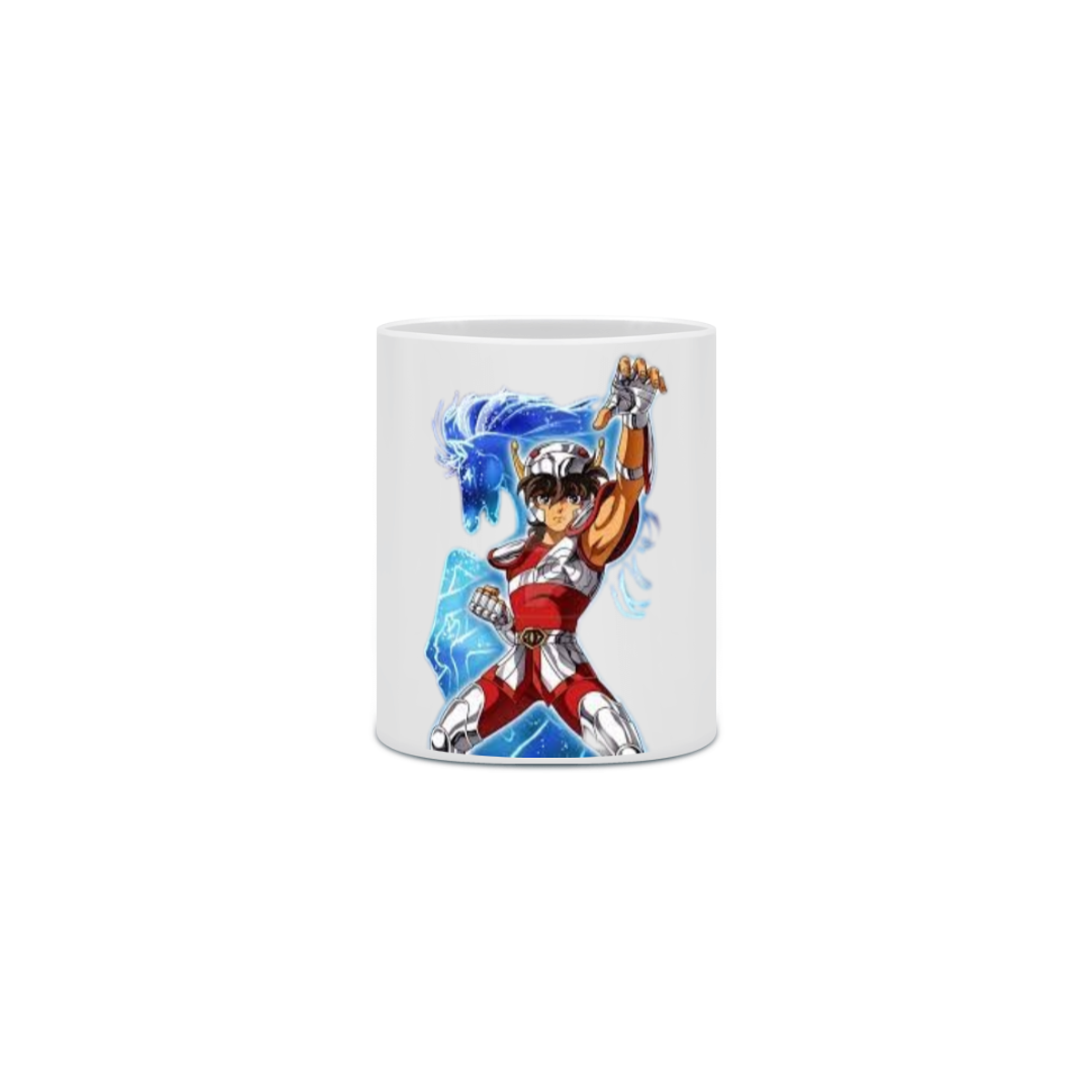 Nome do produto: Caneca Porcelanato Personalizada Anime Cavaleiros do Zodíaco Seiya