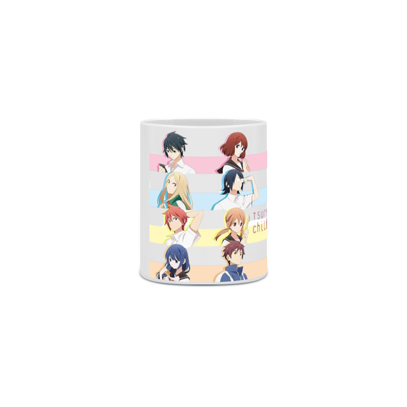 Caneca Porcelanato Personalizada Anime Tsurezure Children
