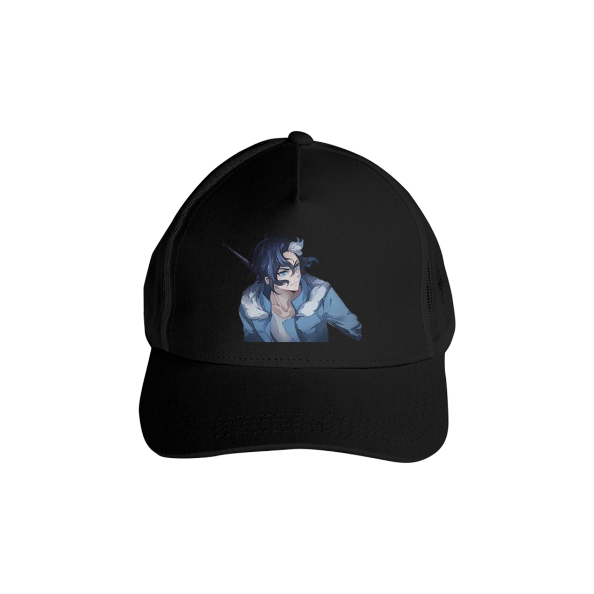 Nome do produto: Boné Americano Trucker Aba Curva Anime Sirius The Yeager