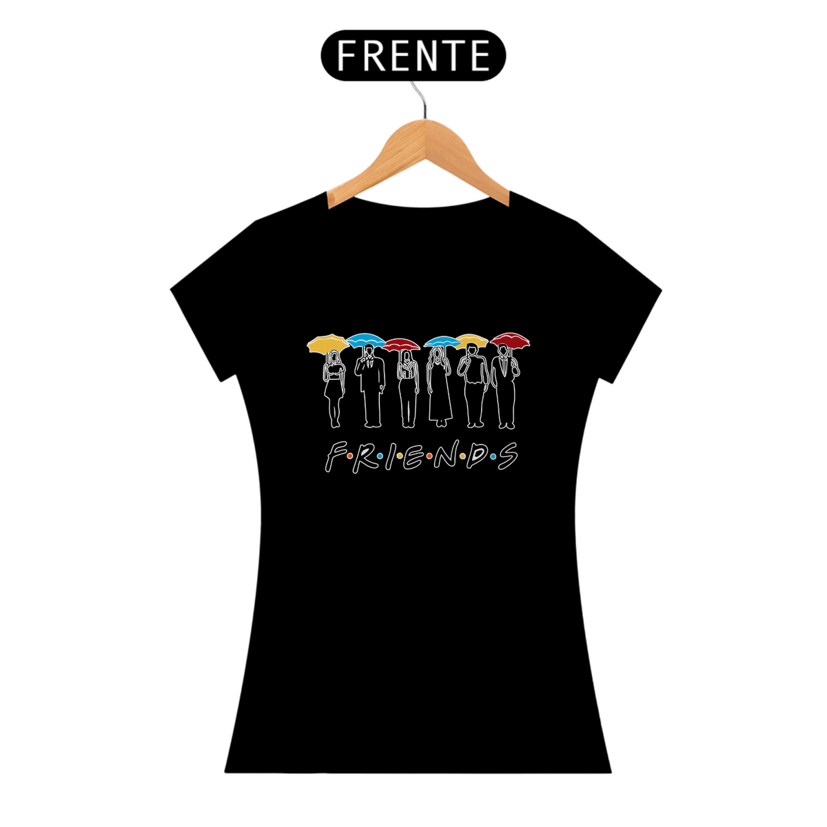 Nome do produto: Camiseta Feminina Friends