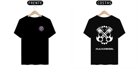 camiseta padrão preta MaxDiesel