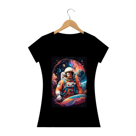 Camiseta baby long -  astronauta criador de mundos
