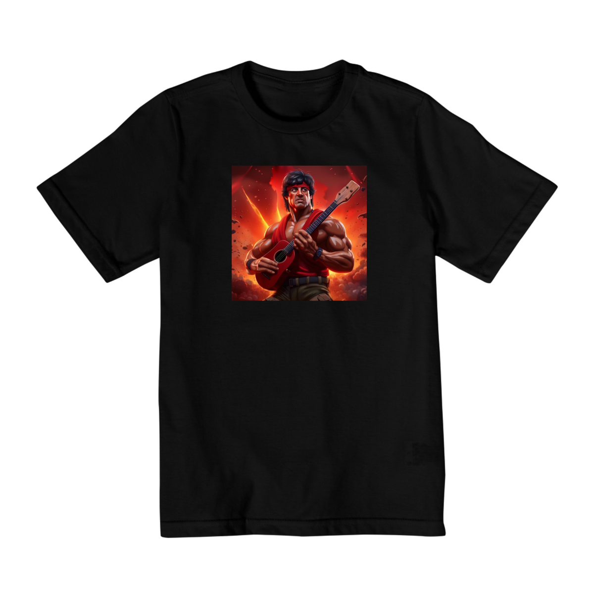 Nome do produto: Camiseta infantil Rambo & Uke 