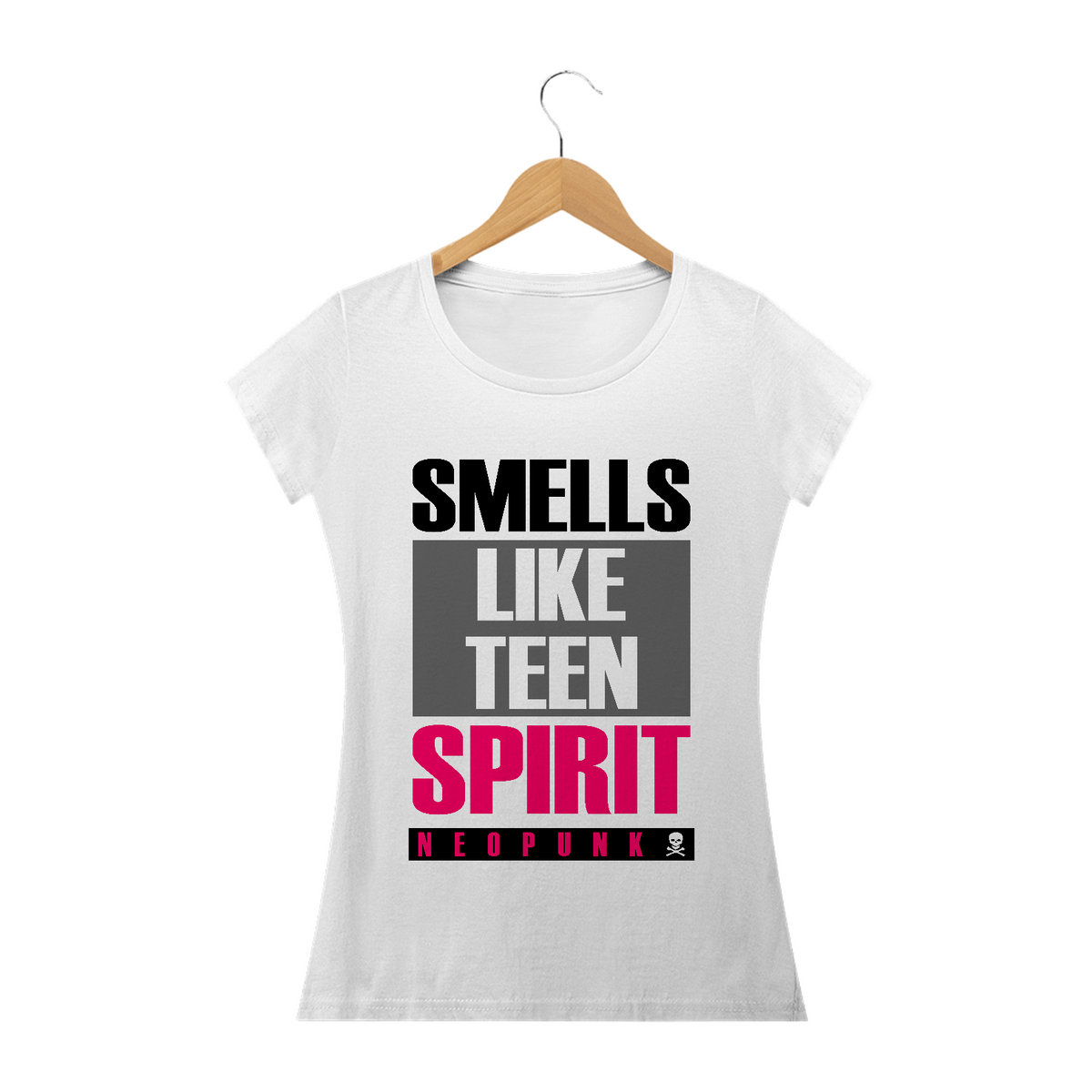 Nome do produto: Camiseta Feminina Smells Like Teen Spirit