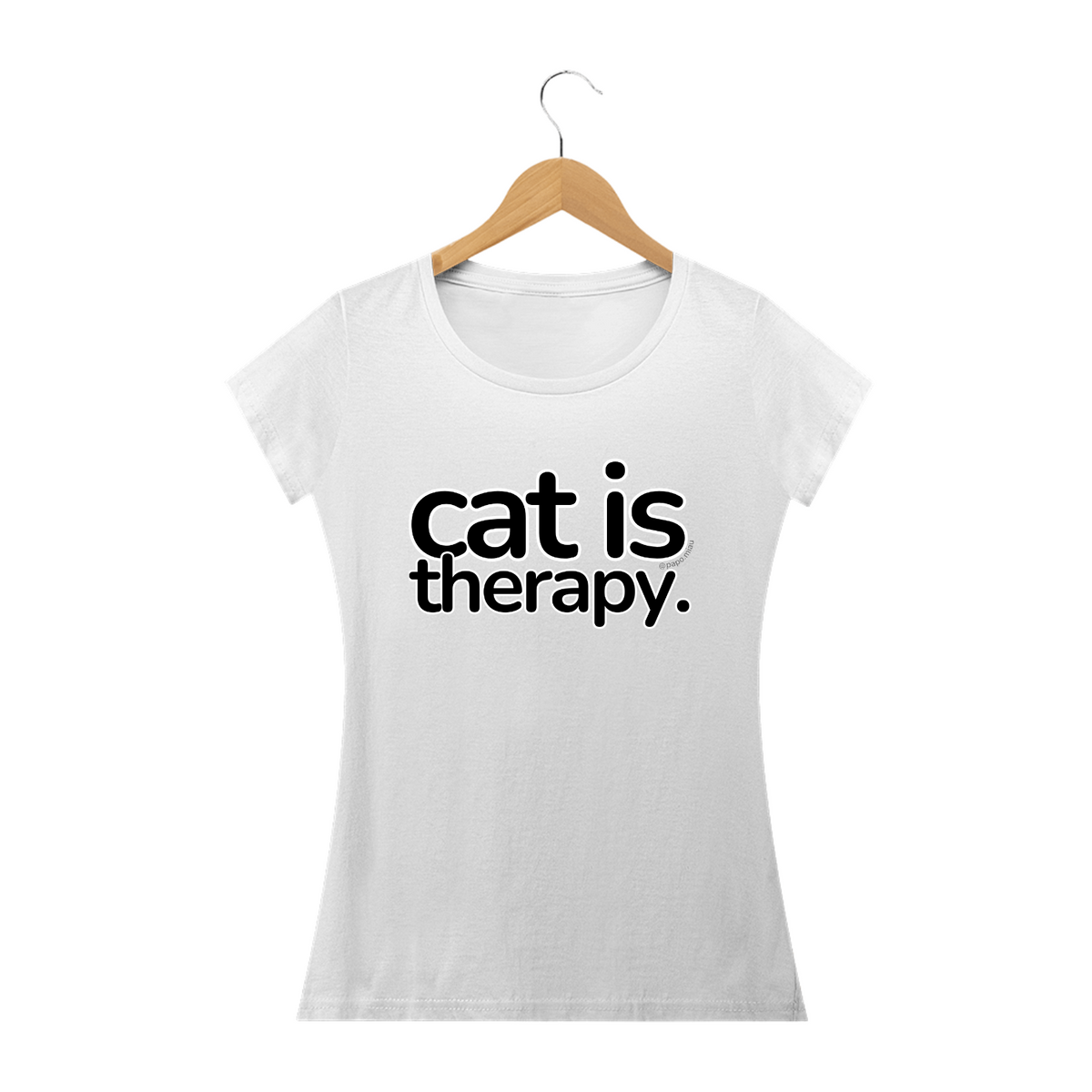 Nome do produto: Camiseta Gato - cat is therapy
