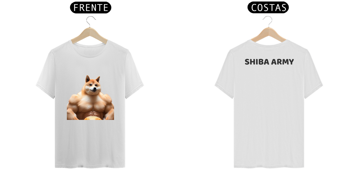 Nome do produto: Camisa Shiba Army com estampa Shiba Forte