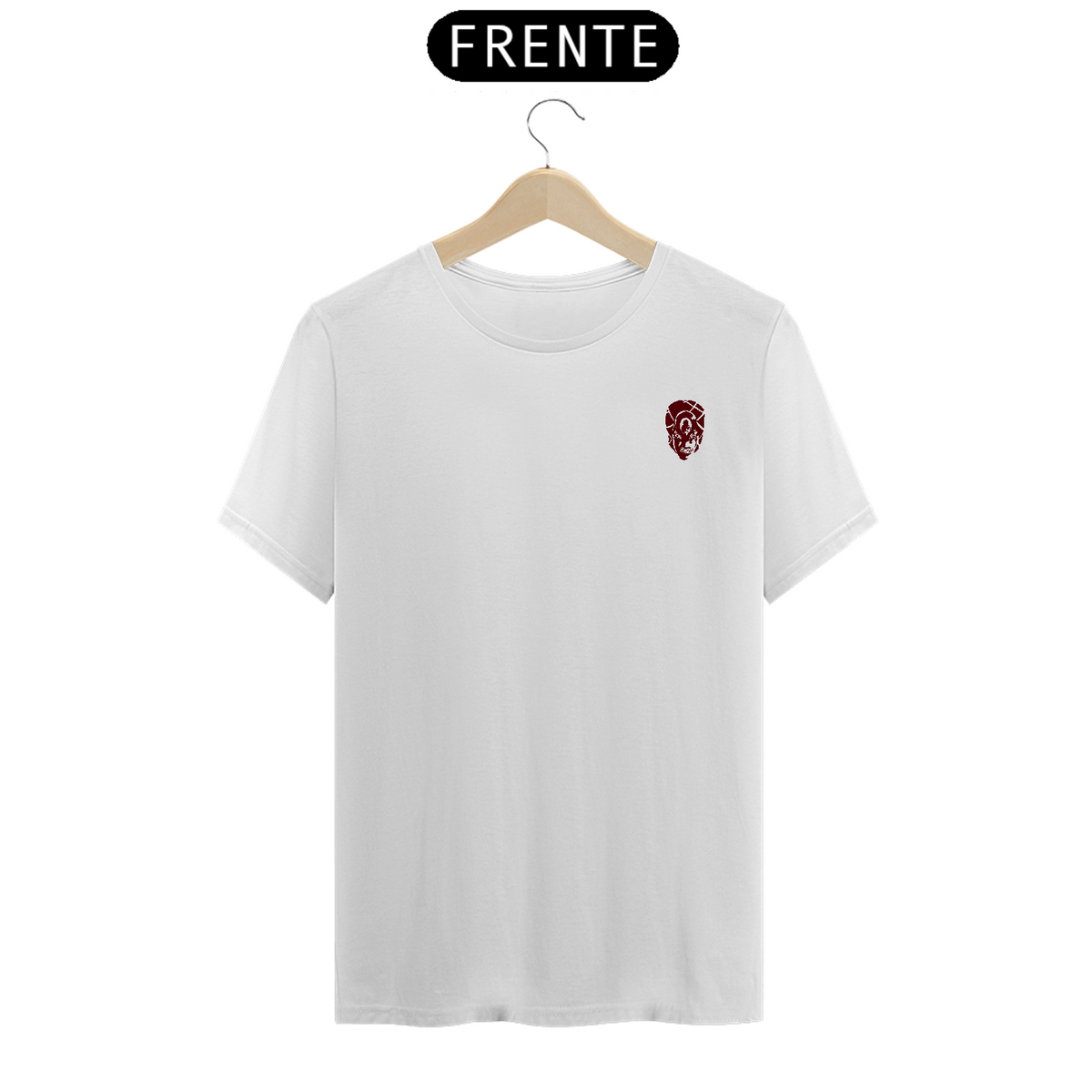 Nome do produto: Camiseta Minimalista Crimsom Frente Costas