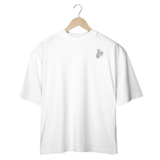 Camiseta Oversized Minimalista Mascara De Pedra Frente 