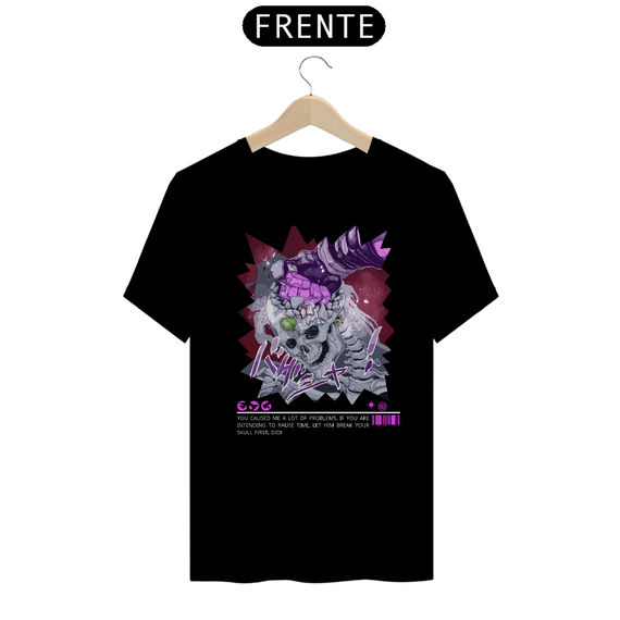 Camiseta Jotaro e Dio Preto Frente