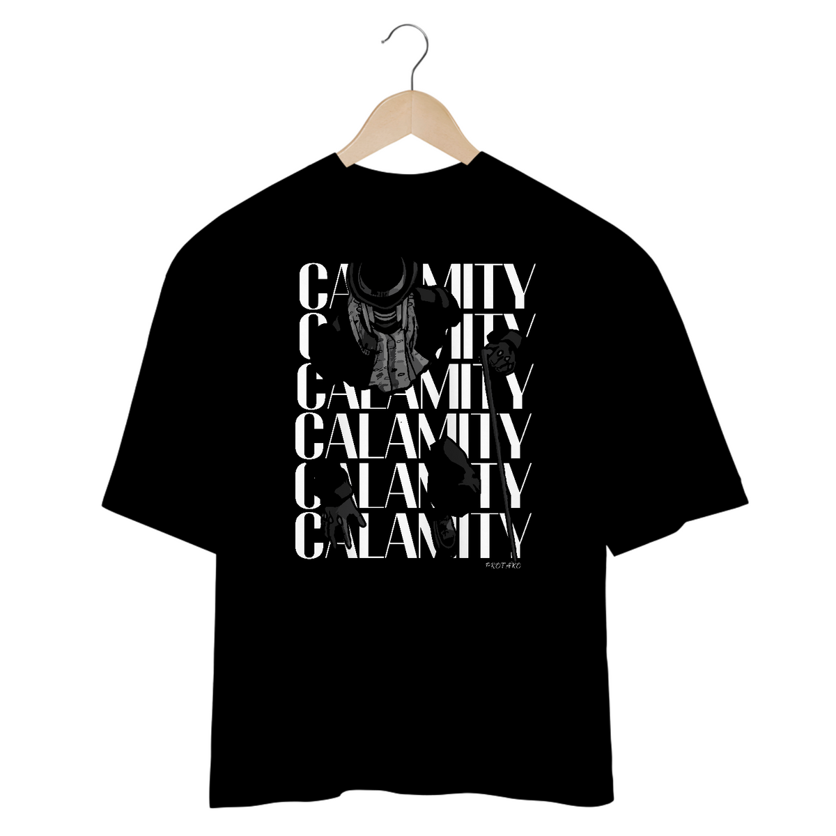 Nome do produto: Camiseta Oversized Calamity Wou Frente