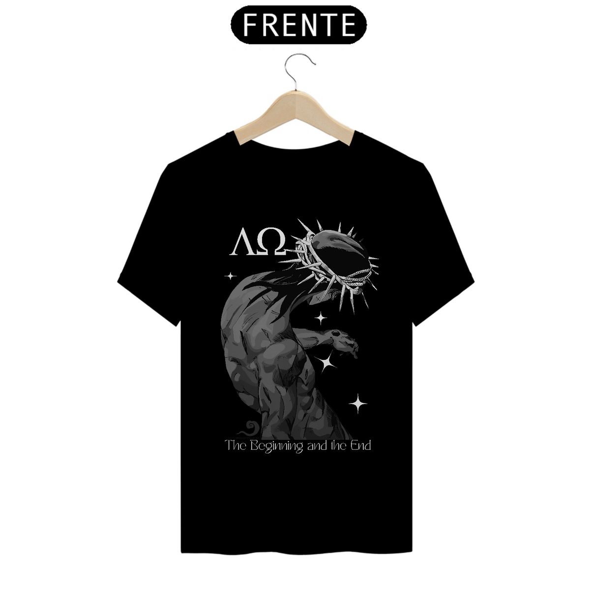 Nome do produto: Camiseta Alfa Omega Frente