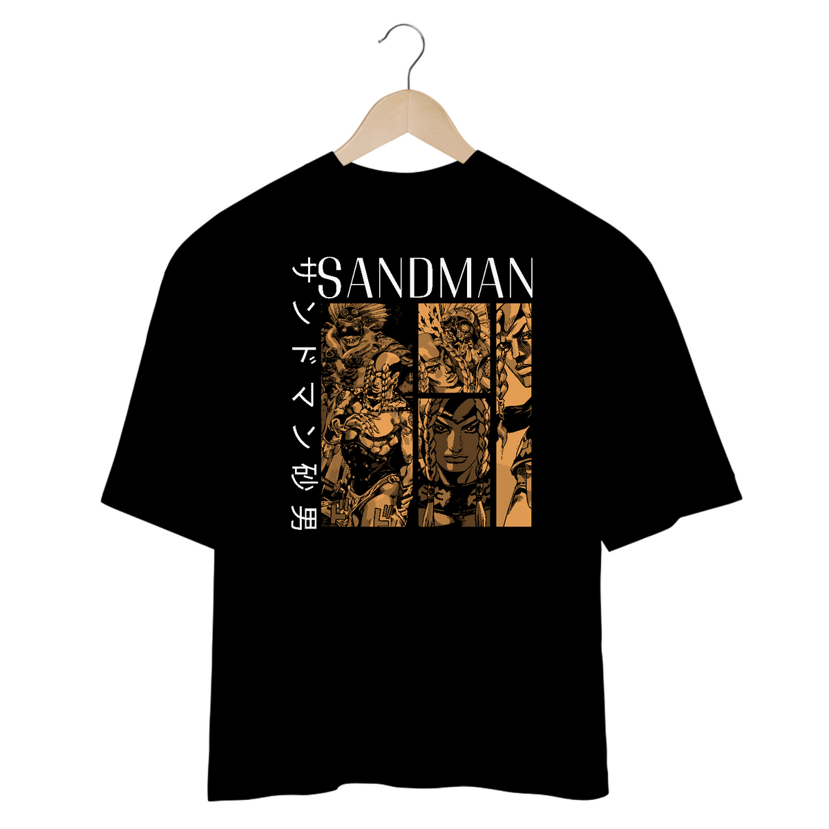 Nome do produto: Camiseta Oversized Sandman Frente