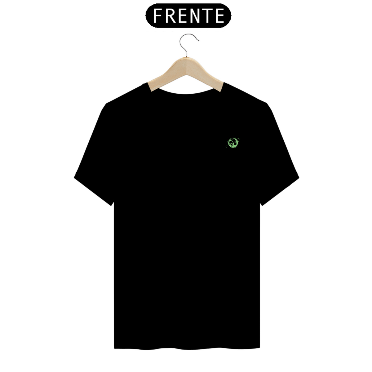 Nome do produto: Camiseta Minimalista Steel Ball Verde Frente