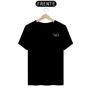 Nome do produtoCamiseta Minimalista Alfa Omega Frente