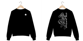 Moletom Unisex Fechado Star Frente Costas