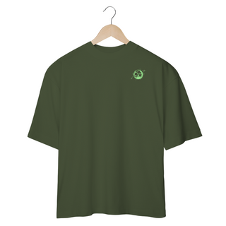 Nome do produtoCamiseta Oversized Minimalista Steel Ball Verde Frente 