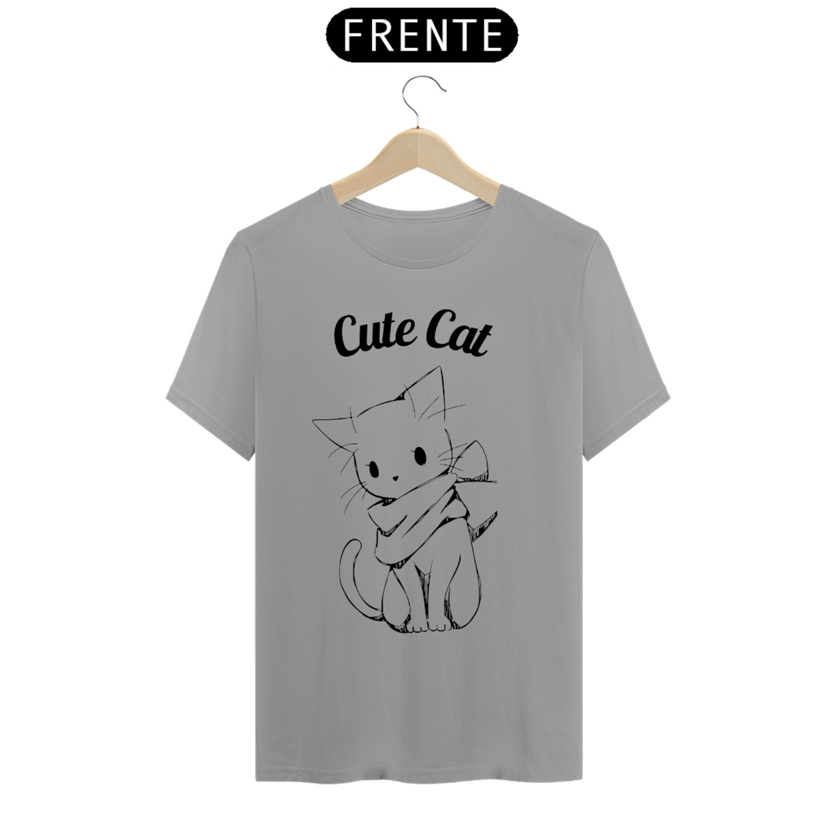 Nome do produto: Camiseta - Cute Cat 