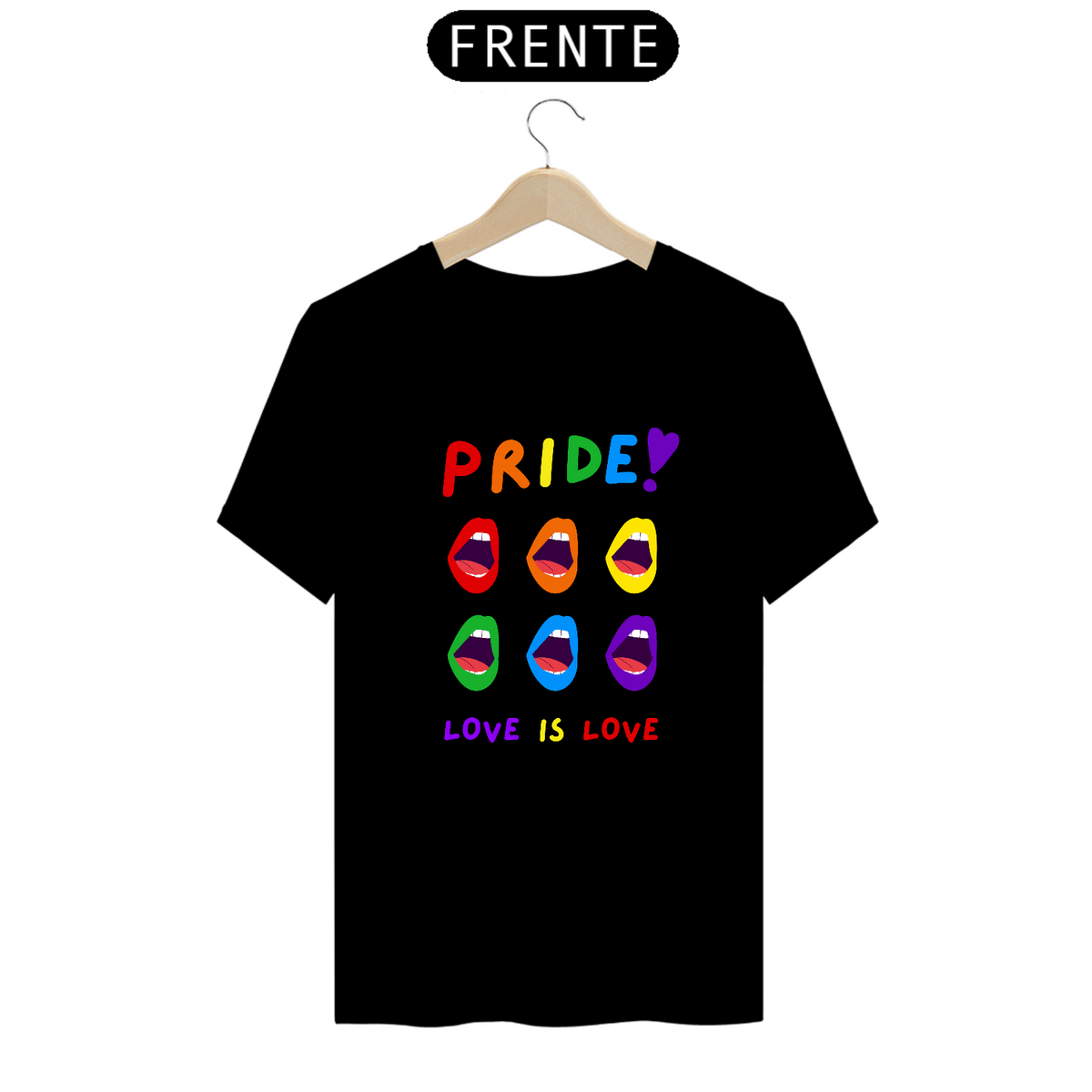 Nome do produto: Camiseta Masculina Pride